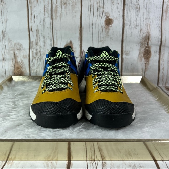 New Nike ACG Okwahn 2 Dark Citron/ Volt Glow Hiking Trail Shoes Sneakers - Picture 6 of 14